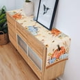thumbnail image 5 of Fall Leaves Pumpkin Cotton Linen Table Runner 108inches Long, Thanksgiving Farmhouse, Burlap Table Cloth Dresser Scarves for Farmhouse Dining Room Coffee Holiday Party Wedding Events Machine Washable, 5 of 6
