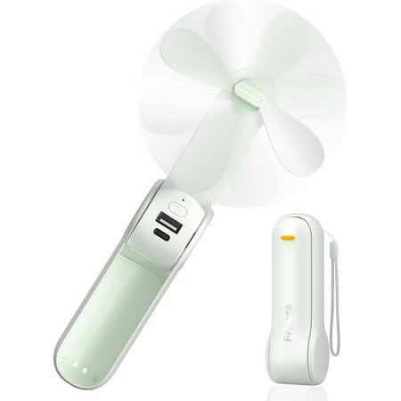 

Portable Handheld Fan Rechargeable USB Rechargeable Small Pocket Fan 2000mAh Battery With Power Bank Upgraded Long Battery Life Three-Speed Suitable for Women Outdoors and Travel