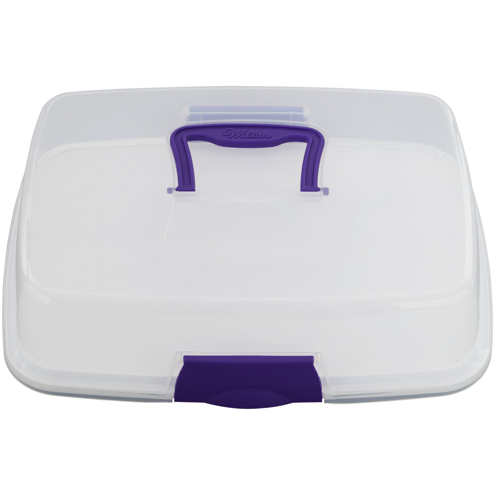 Wilton Oblong Cake and Cupcake Carrier, Practical Cupcake Container, Plastic
