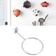 thumbnail image 5 of Soporte de pared para balón de fútbol americano, estante de almacenamiento para balones, colgador para cascos, sala de deportes Plata, 5 of 8