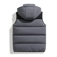 thumbnail image 5 of Daznico Jackets for Men,Detachable Hood Vest Pocket Outdoor Jacket Warm Winter Coats Windproof Lightweight Insulated Bodywarmer,Mens Winter Coats,Size:XXL, 5 of 6