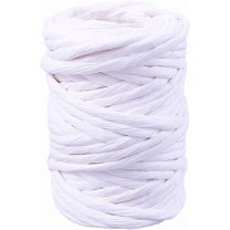 15 Yards White Raffia Paper Ribbon Kraft Packing Craft Rope String Gift Wrapping Twine Paper Cord Rolls for DIY Flower Basket Christmas Valentine's Day Birthday Wedding Decor White
