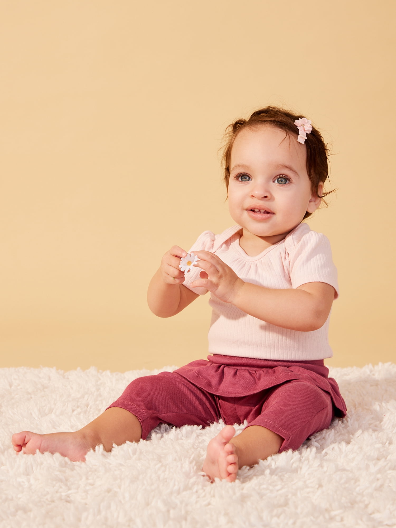 Little Star 100% Organic Cotton 5 Pack Baby Girl Bodysuit
