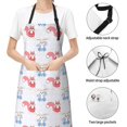 thumbnail image 6 of Uemuo Red Squirrel And Blue Rabbit Pattern Waterproof Apron Adjustable Dishwasher Apron- Apron for Women Men Heavy Duty Work Apron for Dishwashing Chemical Lab, 6 of 9