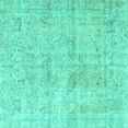 thumbnail image 1 of Ahgly Company Indoor Square Persian Turquoise Blue Traditional Area Rugs, 3' Square, 1 of 4