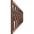 thumbnail image 3 of Ekena Millwork 46 5/8"W x 8"H x 3/8"T Tilden Fretwork Moulding, Walnut, 3 of 13