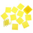 thumbnail image 5 of Montessori Math Early Teaching Learning Material - Mathematics Decimalism Learning Set - Include Beads Cube, Beads Square, 10 Te Yellow, 5 of 5