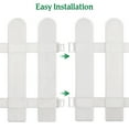 thumbnail image 6 of TOYMYTOY 2Pcs Weather Resistant Plastic Garden Fence Decorative Flower Bed Border White, 6 of 6