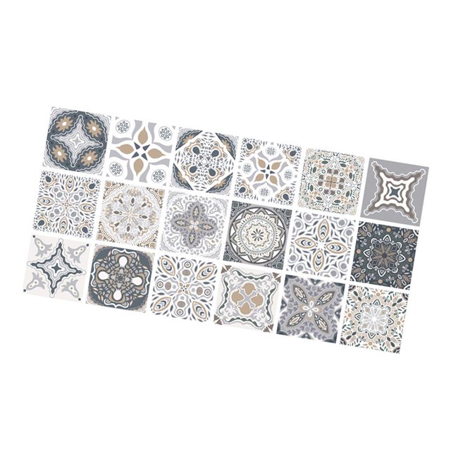 Impermeable autoadhesivo mosaico pared papel cocina baño D Zulema Pegatinas de pared de mosaico