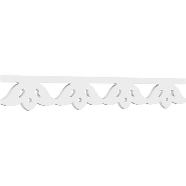 Ekena Millwork RUNP06X0625X48DRB 6 x 48 Po Hauteur 0,62 Po Cherborn Architecture Grade PVC Course Garniture
