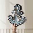 thumbnail image 6 of Vintage Anchor 3D Novelty Light Box, Old School Hipster Art Nautical Decor for Sailor Style Homes and Ink Lovers (Width 16 inch, 40cm), 6 of 9