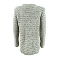 thumbnail image 2 of Style & Co. Women's Striped Sweater (XXL, Light Grey Combo), 2 of 2