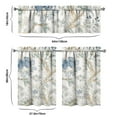 thumbnail image 6 of Farmhouse Bohemian Curtains 36 Inch Short - 3 Panel Floral Vintage Set with Rustic Botanicals, Rod Pocket Window Treatment for Country Style, 6 of 6