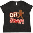 thumbnail image 3 of Inktastic Oh Snapbroken Gingerbread Women's Plus Size T-Shirt, 3 of 5