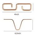 thumbnail image 3 of Rain Chain Gutter Adapter Chain Hook Outside Hardware V Shaped Hook Hanger, 3 of 7
