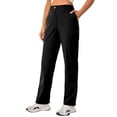 thumbnail image 3 of Little Donkey Andy Women's Golf Pants Stretch Quick Dry Business Casual Slacks with Pockets, Black XS, 3 of 6