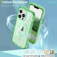 thumbnail image 6 of ELEHOLD Full Body Magnetic Case for iPhone 14 Pro Max,Built-in Front Screen Protector 360 Protection Compatible with Mag Safe Transparent Clear Shockproof Cover for iPhone 14 Pro Max,Green, 6 of 7