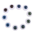 thumbnail image 2 of 24mm Acrylic Round Oblate Eyeballs Eyes Crafts Props For Doll Accessories DIY Supply 5 Pairs/Set, 2 of 10