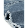 thumbnail image 5 of Falda Vaquera Midi Básica Desgastada De Cintura Alta Con Dobladillo Rasgado Y Lavado Para Mujer Gris Azulado XL, 5 of 5