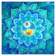 thumbnail image 1 of Kits de pintura de diamantes 5d flor, pintura abstracta de taladro completo Diy juego de bordado de diamantes de imitación pintura con arte de diamantes 25*25cm Feliz Sencillez, 1 of 5