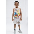 thumbnail image 2 of Sesame Street Elmo Cookie Monster Grover Mesh Jersey Athletic Tank Top and Basketball Shorts Outfit Set Infant to Toddler, 2 of 5