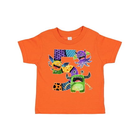 

Inktastic Fun Monsters Fifth Birthday Gift Toddler Boy or Toddler Girl T-Shirt