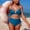 Color 03, variant on Top-kevin Womens Bikini Sets Color Block Two Piece Swimsuit O Ring Stitched Bathing Suit