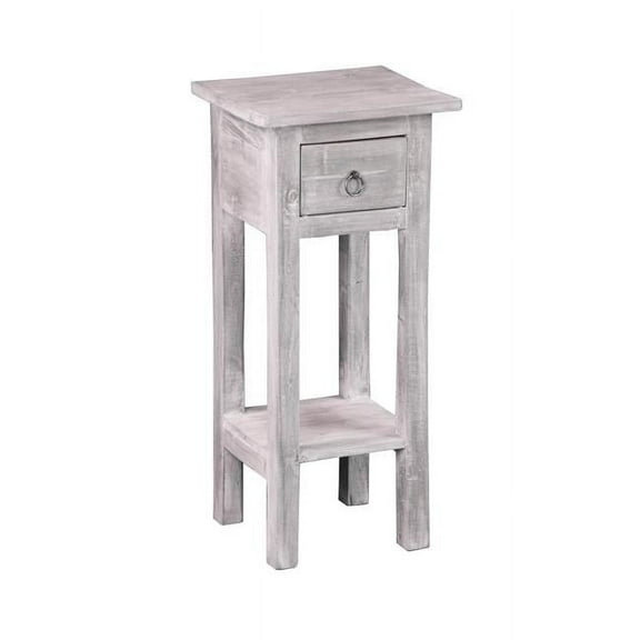 Cottage Accent Table - Distressed Light Gray