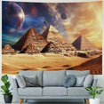thumbnail image 4 of Creowell Egyptian Pyramid Tapestry Starry Sky Sphinx Wall Decoration Vintage Egyptian Art Tapestry Wall Hanging for Living Room Bedroom Decoration Painting, 4 of 6
