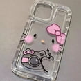 thumbnail image 3 of Funda transparente para Samsung Galaxy S23 Ultra S22 S21 FE S10 Plus Note 20 10 A34 A54 A33 A53 A32 A52, dibujo animado de Hello Kitty Melody, 3 of 5