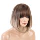 thumbnail image 2 of 12 "Moda Mujer Medio Hasta los hombros Cabello Bob Lob completas para de cosplay Diario - Raíces marrones os Salvador Pelucas cortas de mujer bob, 2 of 10