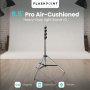 Zhiyun FIVERAY V60 60W Portable Bi-Color LED Light Wand, Black, Bundle with 9.5' Pro Air-Cushioned Light Stand