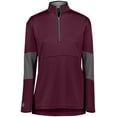 thumbnail image 3 of Holloway Sportswear XL Womens Sof-Stretch Pullover Maroon/Carbon 229738, 3 of 5