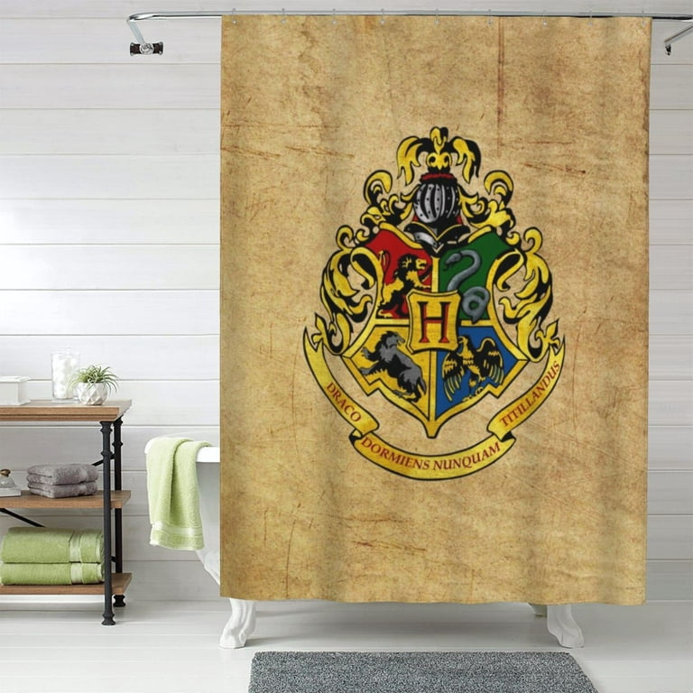 Harry Potter Shower Curtain Bathroom Decor Polyester Waterproof Bath  Curtains With Hooks 60x72 Inches