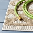 thumbnail image 3 of SAFAVIEH Global Paylynn Diamond Indoor/Outdoor Area Rug, Beige/Brown, 5'3" x 7'6", 3 of 6