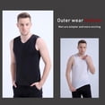 thumbnail image 5 of Men's Cool Dry Compression Sleeveless Tank Top Seamless Ice Silk Vest, Sports Running Basketball Workout Base Layer, 5 of 10
