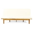 thumbnail image 2 of Convertible Acacia Wood Patio Daybed, Beige Outdoor Bench with Water-Resistant Cushions, 2 of 10