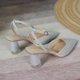 thumbnail image 5 of Zapatos de tacón alto con tiras cruzadas y punta puntiaguda para mujer de primavera 2022, 5 of 5