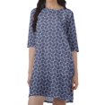 thumbnail image 4 of Moomaya Moss Georgette Short Straight T-Shirt Dress For Women Plus Size Clothing, 4 of 4