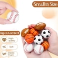 thumbnail image 3 of RUseeN Mini Sport Stress Ball 12 Packs Sport Party Supplies Small Foam Squeeze Anxiety Ball Baseball Basketball Football Soccer Squishy Ball for School Carnival Reward Sport Party Decorations, 3 of 7