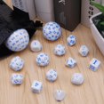 thumbnail image 4 of GFDYREE 15 Pieces Complete Polyhedral Game Dice Set D3-D100 Game Dice with a Leather Drawstring Storage Bag for Role Playing Table Games(White & Blue), 4 of 7