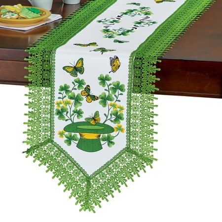 

St. Patrick s Garden Embroidered Cutwork Table Linens