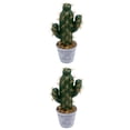 thumbnail image 4 of TINKSKY Artificial Succulent Cactus Plants Fake Faux Bonsai Model Plant Decor Desktop Adornments Greenery Ornaments Imitation, 4 of 6