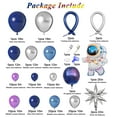 thumbnail image 2 of Amandir135pcs Space Balloon Garland Arch Kit KKS1&nbsp;Outer Space Birthday Decorations with Blue Purple Silver Galaxy Astronaut Foil Balloons for Boys Kids Themed Birthday Party Decoration Supplies, 2 of 3