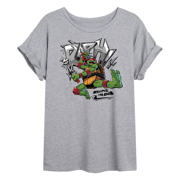 Teenage Mutant Ninja Turtles: Mutant Mayhem - Raphael Going In Loud - Juniors Ideal Flowy Muscle T-Shirt