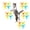 Assorted with 20 Propellers, variant on Cat Fetch Toy with Colorful Flying Propellers - Interactive Kitten Chasing Training Toy, Flying Disc Launcher Set for Indoor Outdoor Hunting Play, Pet Enrichment Activity