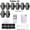 8PCS With Remote Control, variant on TPKJAM 6/8x Wireless RGB LED Car Lights w/Remote, USB Rechargeable for Truck Motorcycle Drone Bike