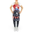 thumbnail image 2 of Black Poodle Patriotic American Apron 27 in x 30 in, 2 of 5