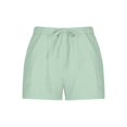 thumbnail image 4 of Generic Women's Casual Linen Blend Shorts, High Waist Drawstring Summer Short Pants for Daily Wear Lightweight, 4 of 6
