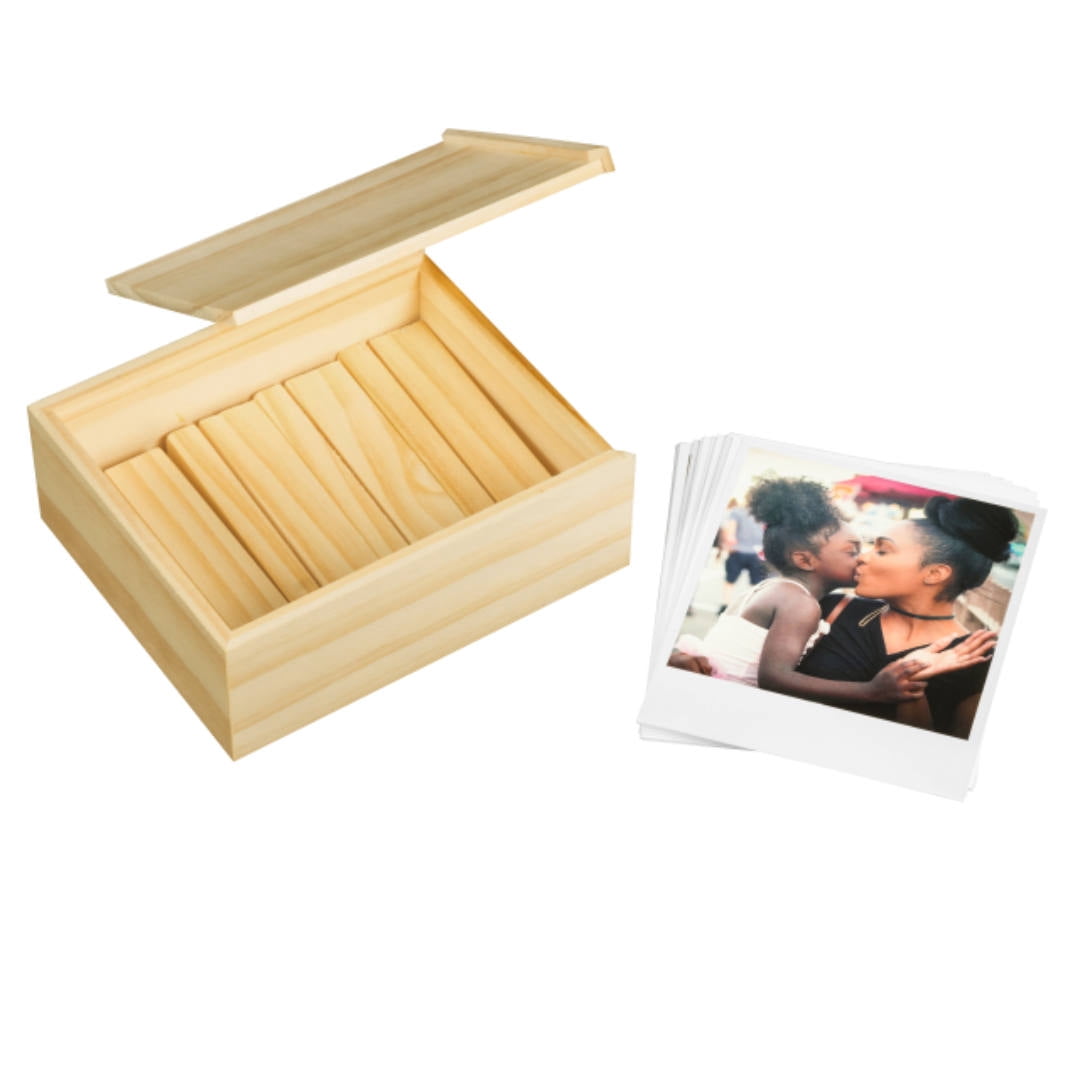 Retro Prints, Set of 25 with Wooden Box & Stands